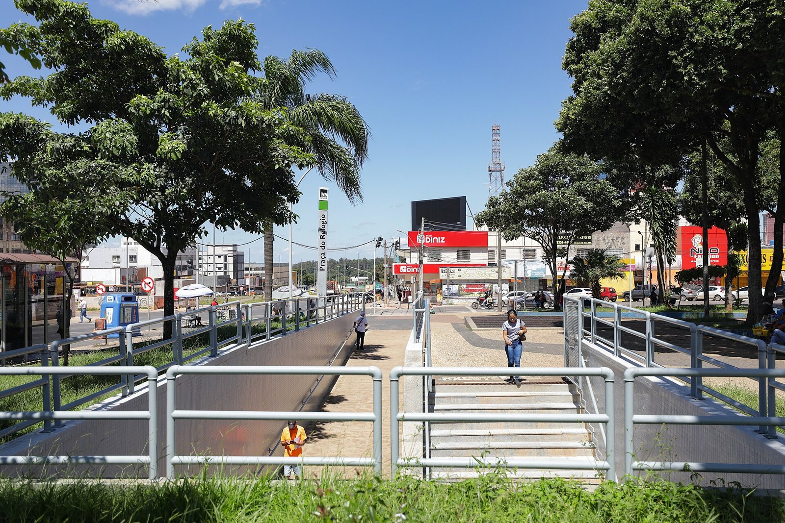 Praça do Relógio, no centro de Taguatinga